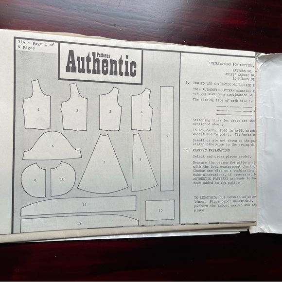 Vintage Authentic Pattern Inc Square Dancing Dress Pattern # 314 Sizes 12-14-16 - Picture 4 of 8